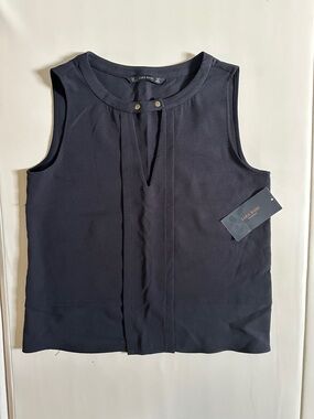 Zara Sleeveless Pleated Front Camisole with Stud Detail